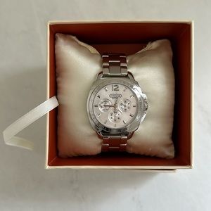 Coach Boyfriend 38 mm. Stainless Steel Multifunction Bracelet Watch